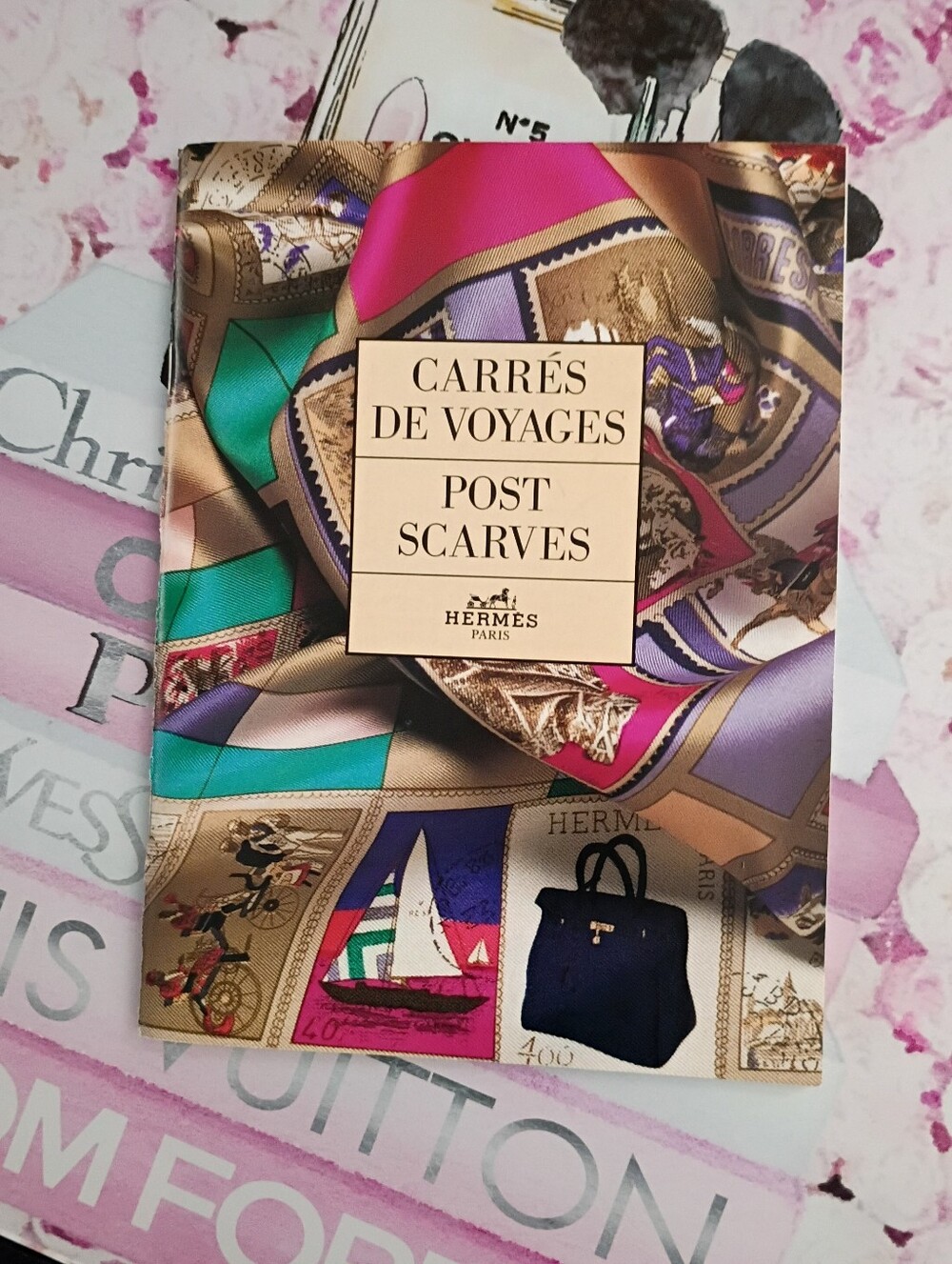 ❤️HERMES CARRES DE VOYAGES POST SCARVES 1991 CATALOGUE